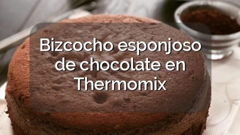 Bizcocho esponjoso de chocolate en Thermomix