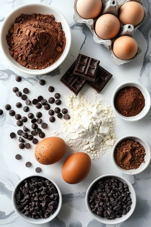 ingredientes bizcocho con chispas de chocolate
